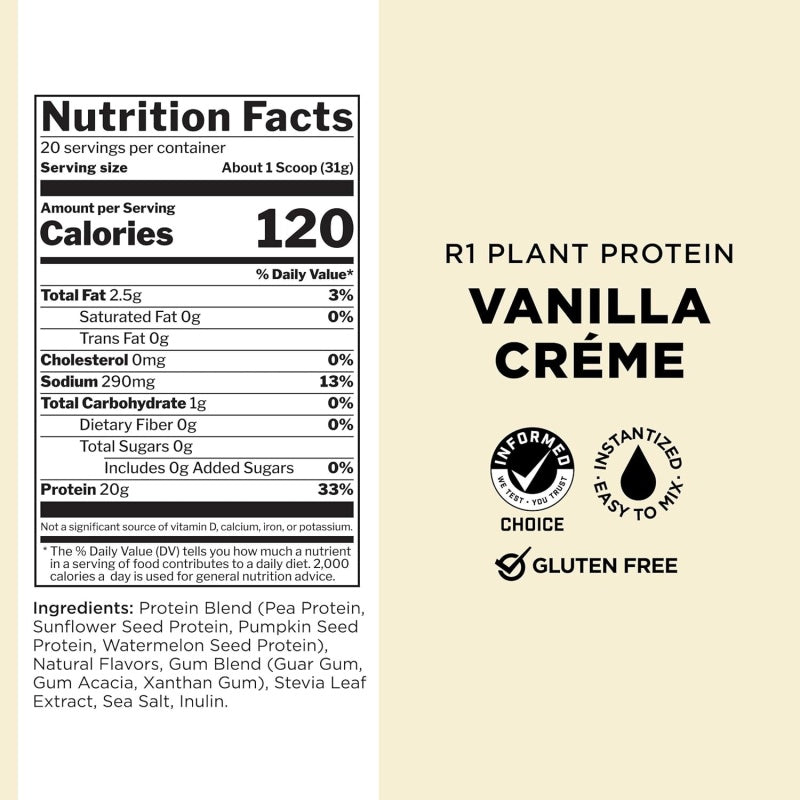 RULE1 Plant Protein (1.48lbs) 620g Chocolate