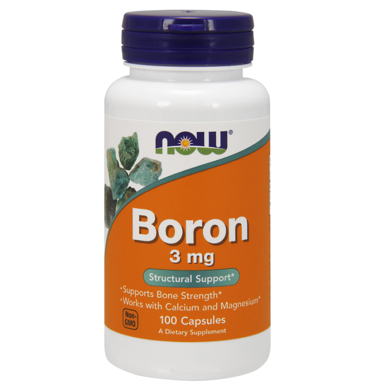 NOW FOODS Boron 3mg - 100 kapsler