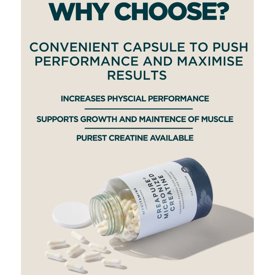 MYPROTEIN Creapure Micronized Creatine 245 capsules