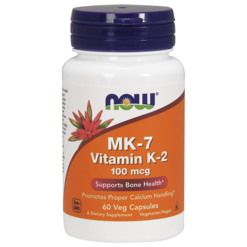 NOW FOODS MK-7 Vitamin K-2, 100mcg - 60 vcaps