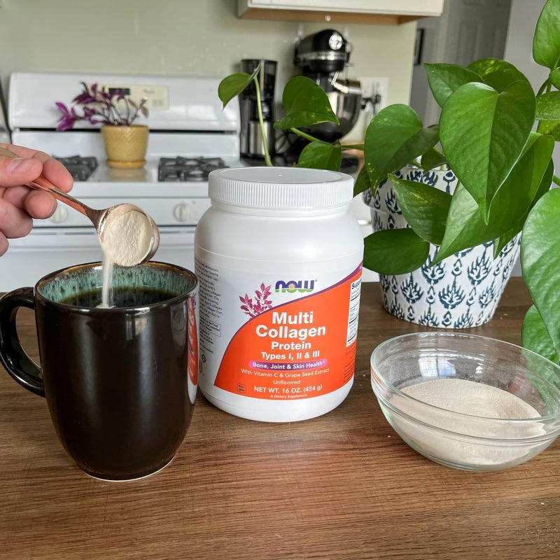 NOW FOODS Multi Collagen Protein Type I, II & III - 454g