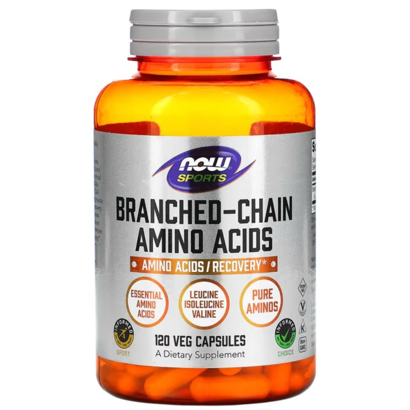 NOW FOODS Branched-Chain Amino Acids(BCAA) 120 Veg Kapsler