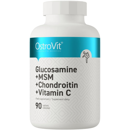 OstroVit Glucosamin+MSM+Chondroitin+Vitamin C 90 tabletter