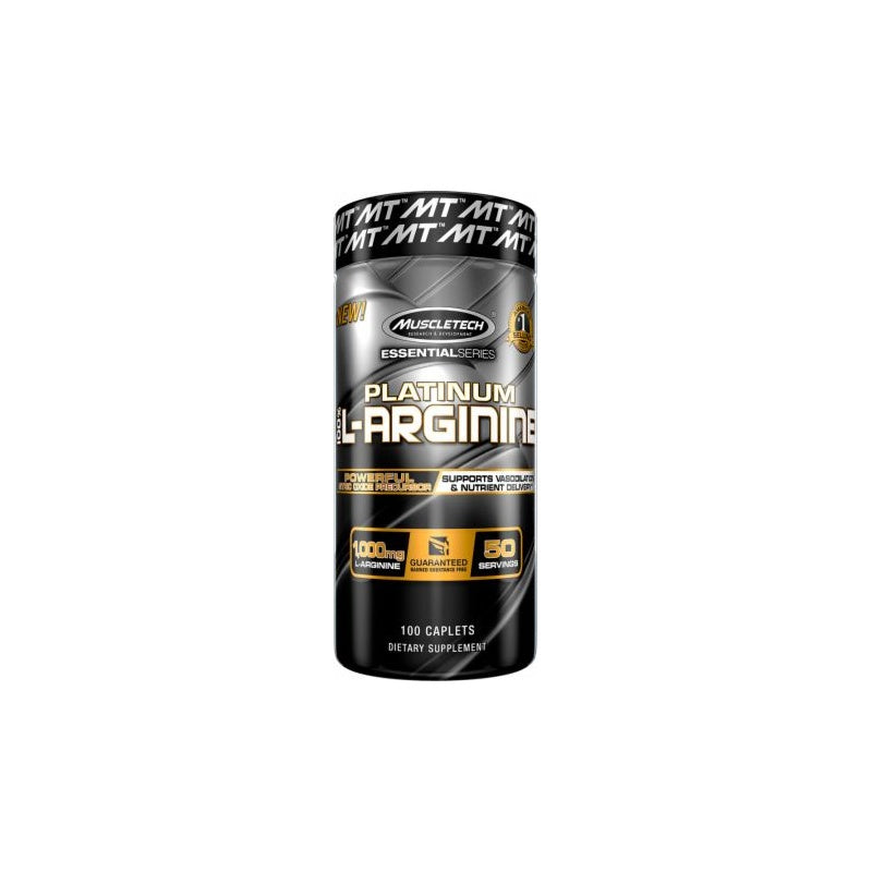 MUSCLETECH Platinum 100% L-arginin 100 kapsler
