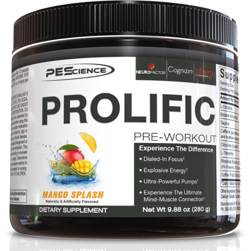 PEScience Prolific 280g / 40 serveringer Sour Peach Candy