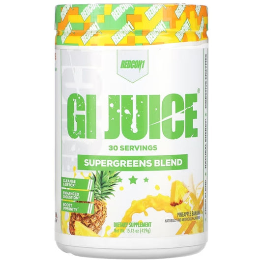 REDCON1 GI Juice Supergreens Blend 30servings Pineapple Banana