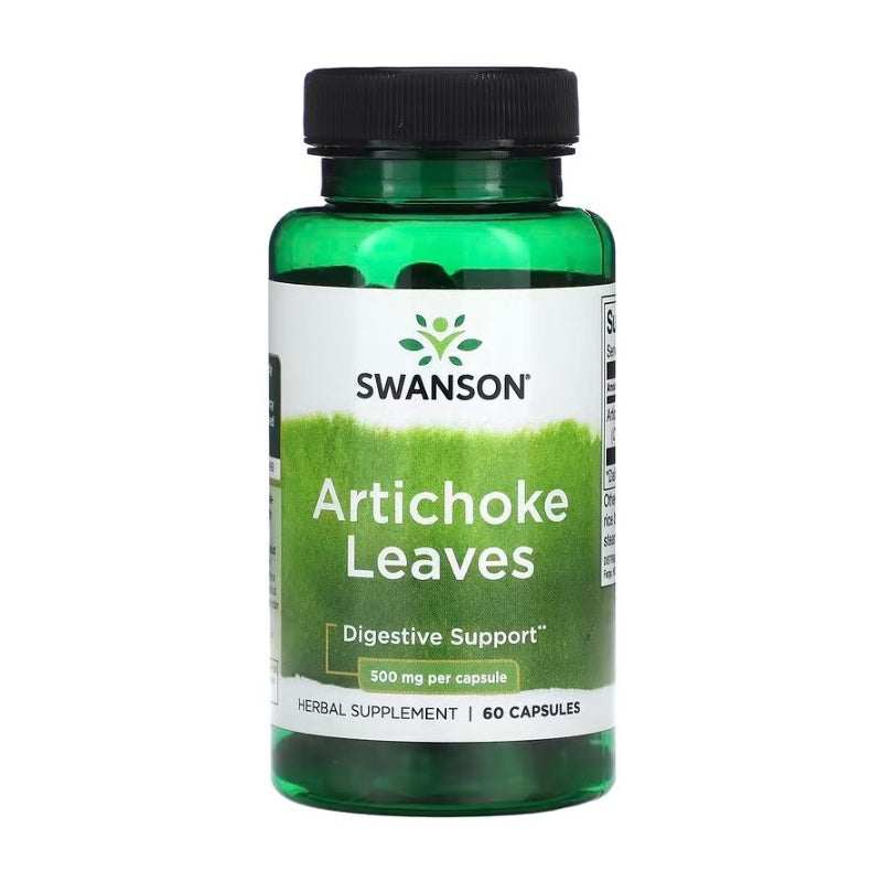 SWANSON Artiskokblade 500mg - 60 kapsler