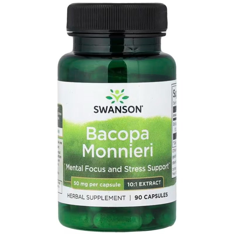 SWANSON Bacopa Monniera 10:1 Ekstrakt 50mg 90 Kapsler