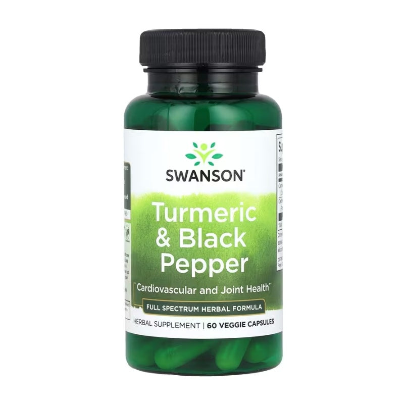 SWANSON Gurkemeje & Sort Peber 60 Veggie Kapsler