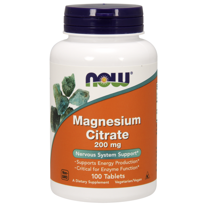 NOW FOODS Magnesium Citrate 200mg 100Tabs
