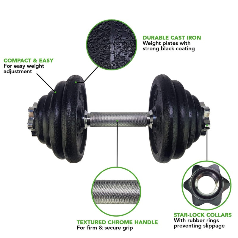 TUNTURI HANDS 15KG metal disks