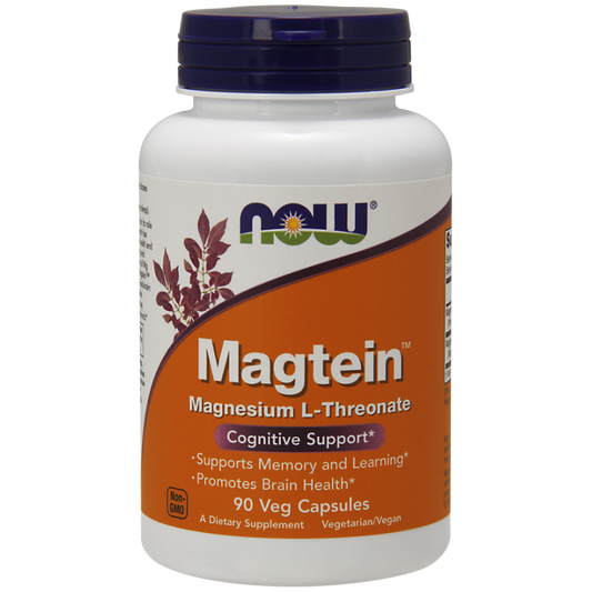 NOW FOODS Magtein Magnesium L-Threonate - 90 vcaps (Magnesium L-threonat)