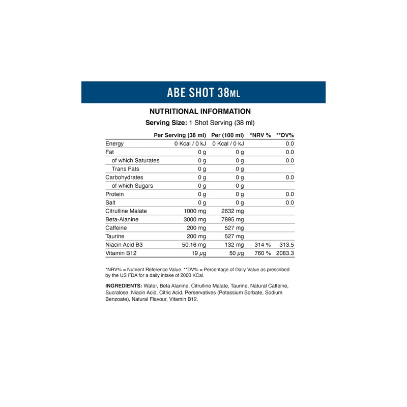 Applied Nutrition ABE SHOT 60ml Blue Lagoon