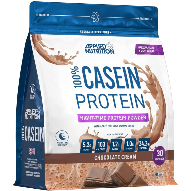 Applied Nutrition 100% Casein Protein 900g Vanilla Cream