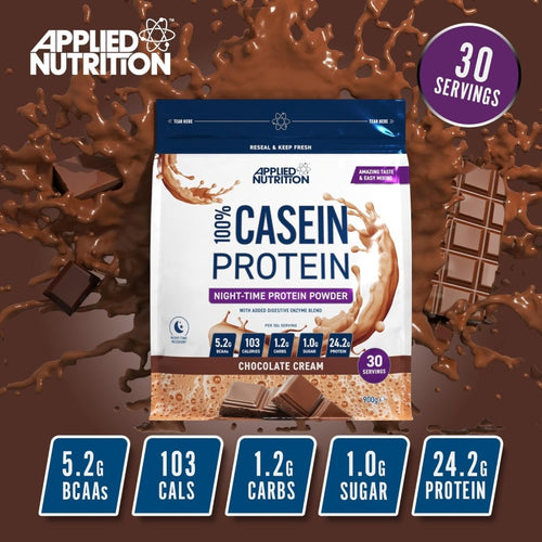 Applied Nutrition 100% Casein Protein 900g Vanilla Cream