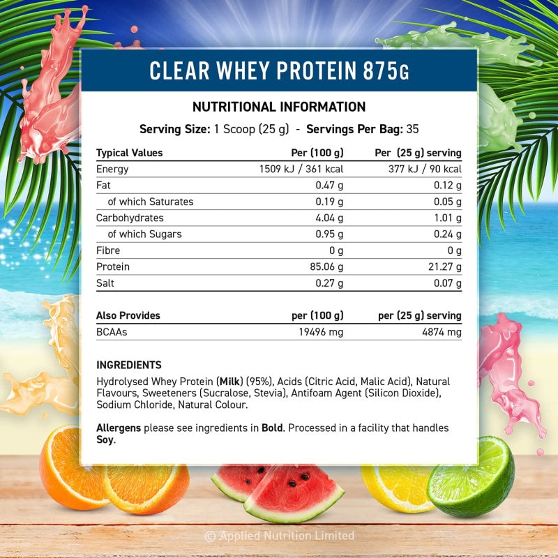 Applied Nutrition Clear Whey Protein 875g / 35servings Grapefruit