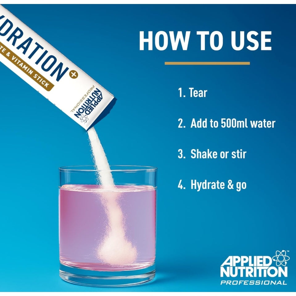 Applied Nutrition Hydration + Electrolyte & Vitamin Pulverpinde 7 x 8g Citron & Lime