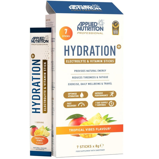 Applied Nutrition Hydration + Electrolyte & Vitamin Powder Stick Packs 7 x 8g Lemon & Lime