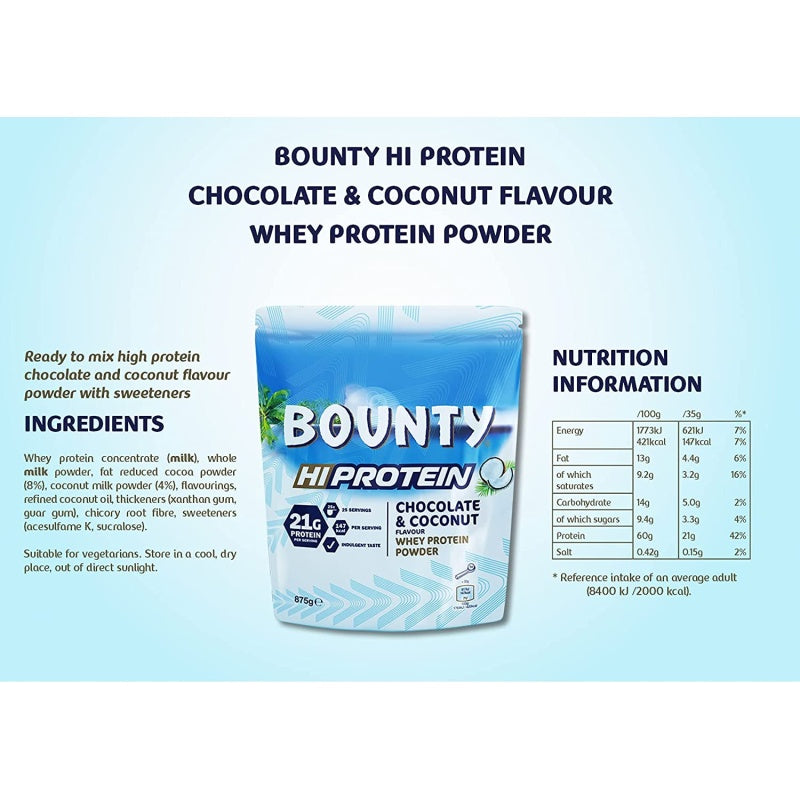 BOUNTY Protein Powder 875g Coconut