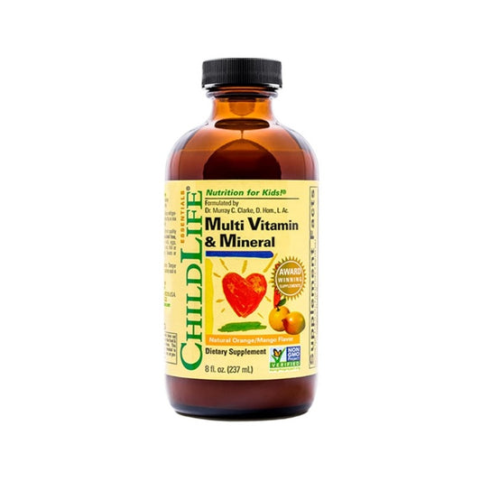 CHILDLIFE Multi Vitamin & Mineral 237ml Naturlig apelsin/mango
