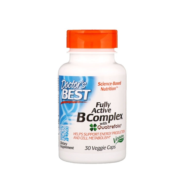DR´S BEST Fuldt Aktivt B-Kompleks med Quatrefolic 30 vegetabilske kapsler