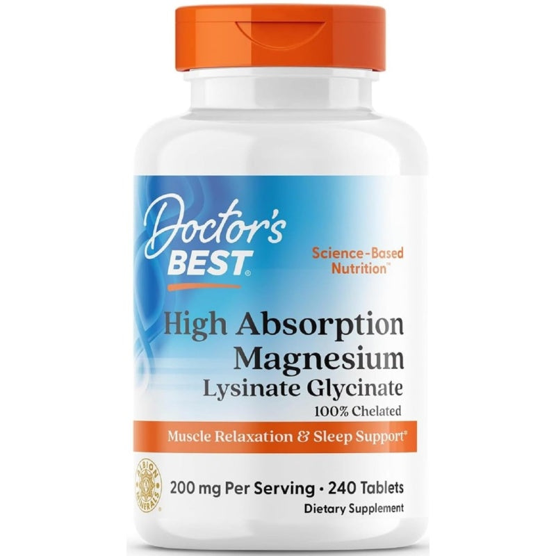 DR´S BEST Magnesium High Absorption 100% Chelated 240tabs