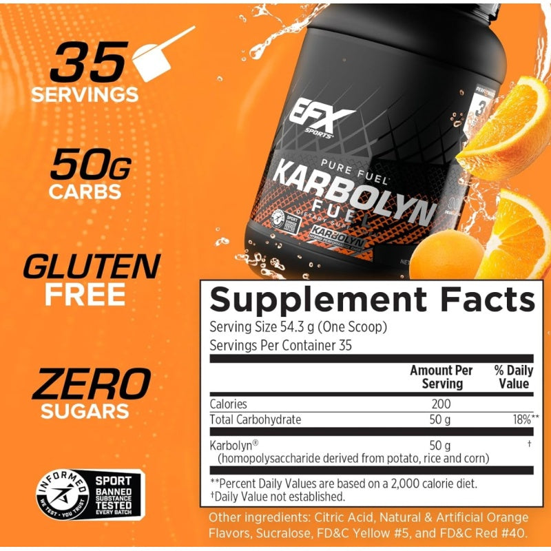 EFX SPORTS Karbolyn Fuel - 1950 grams Blue Razz Watermelon