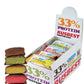 Proteinbars med olika smaker i förpackning, 33% protein, sockerfri, RUSBEST.