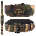 CP SPORTS Weight Lifting belt Leather (MILITARY GREEN) T4-11