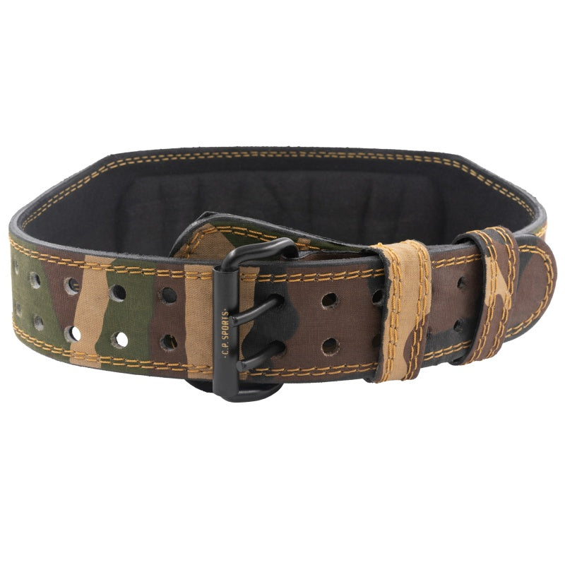 CP SPORTS Weight Lifting belt Leather (MILITARY GREEN) T4-11