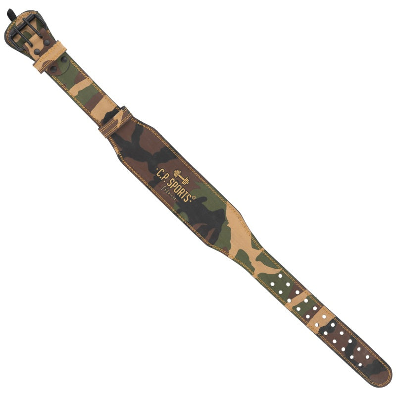 CP SPORTS Weight Lifting belt Leather (MILITARY GREEN) T4-11