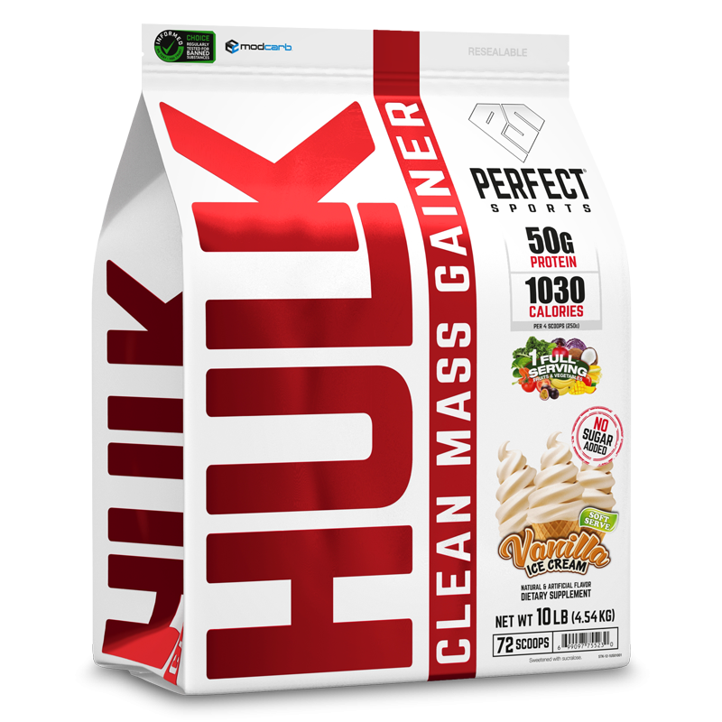 PERFECT Sports HULK Clean Mass Gainer 4.54kg/10lbs