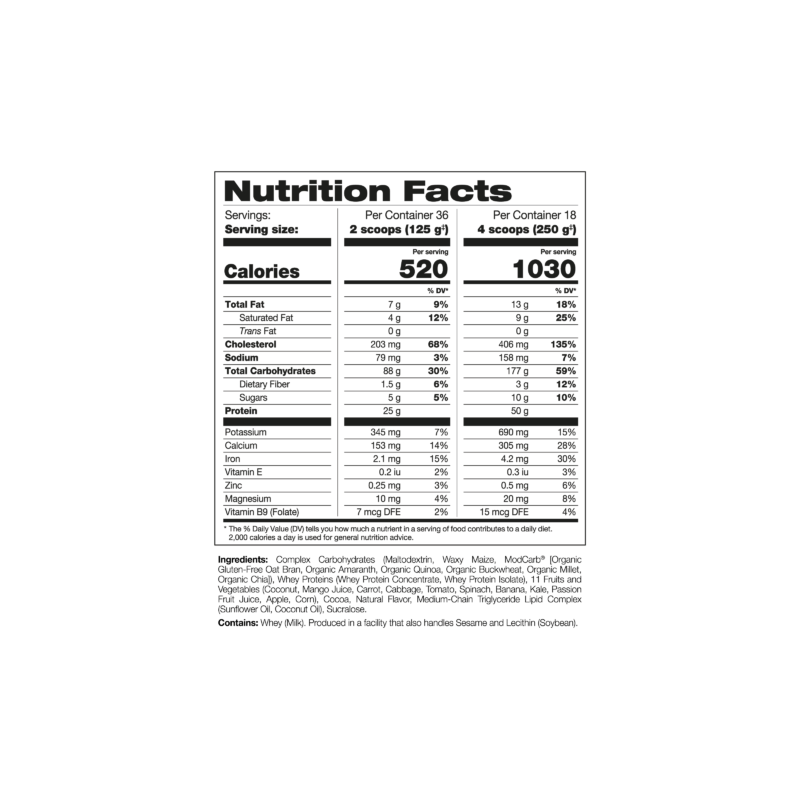 PERFECT Sports HULK Clean Mass Gainer 4.54kg/10lbs