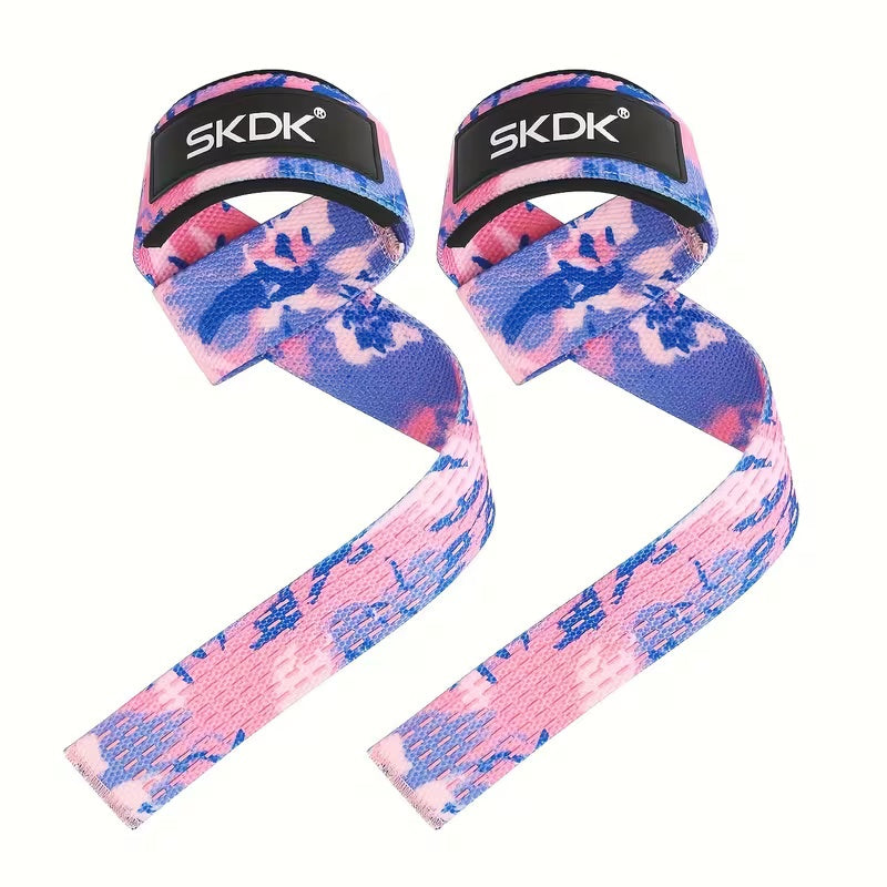 iFit Weight Lifting Straps (Purple Flower) IFIT13