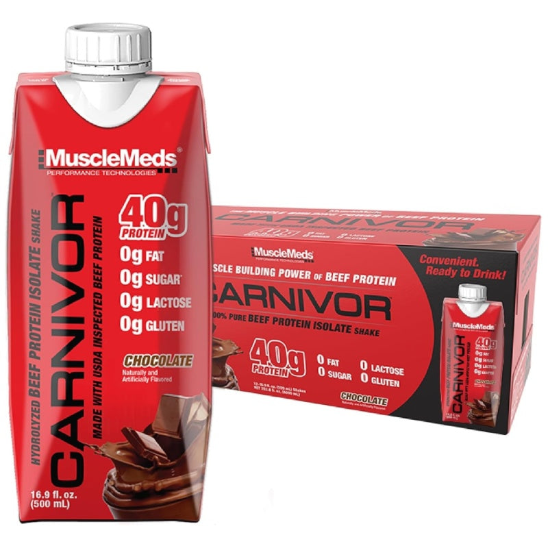 MUSCLEMEDS Carnivor RTD Beef Protein Shake 500ml Chocolate