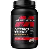 MUSCLETECH Nitro-Tech 100% Whey Gold 2lb (921g) Double Rich Chocolate Bäst före 11/2025