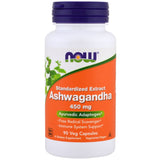 NOW FOODS Ashwagandha 450 mg x 90 V-kapsler
