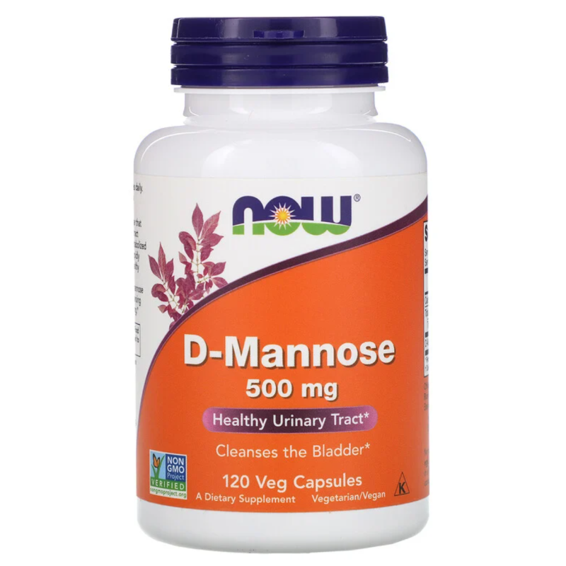 NOW FOODS D-Mannose 500mg - 120vcaps