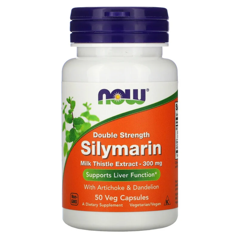NOW FOODS Double Strength Milk Thistle 300mg(Silymarin 240 mg) - 50 vcaps