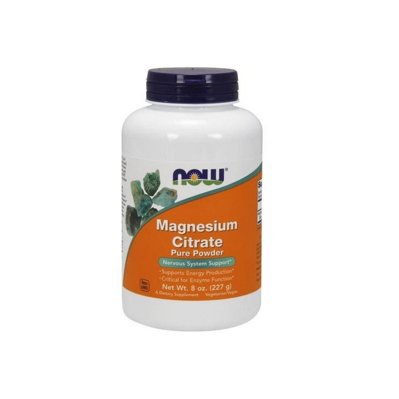 NOW FOODS Magnesium Citrat 100% Rent Pulver 227g