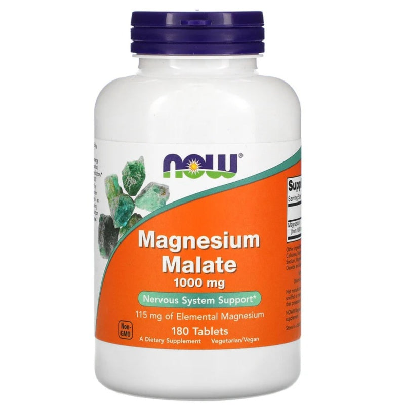 NOW FOODS Magnesium Malate 1000mg - 180tab