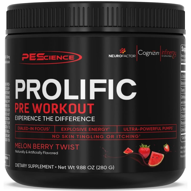 PEScience Prolific 280g / 40 serveringer Sour Peach Candy
