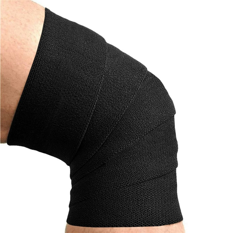 CP SPORTS Powerlifting knæbind 200cm (T25) Sort