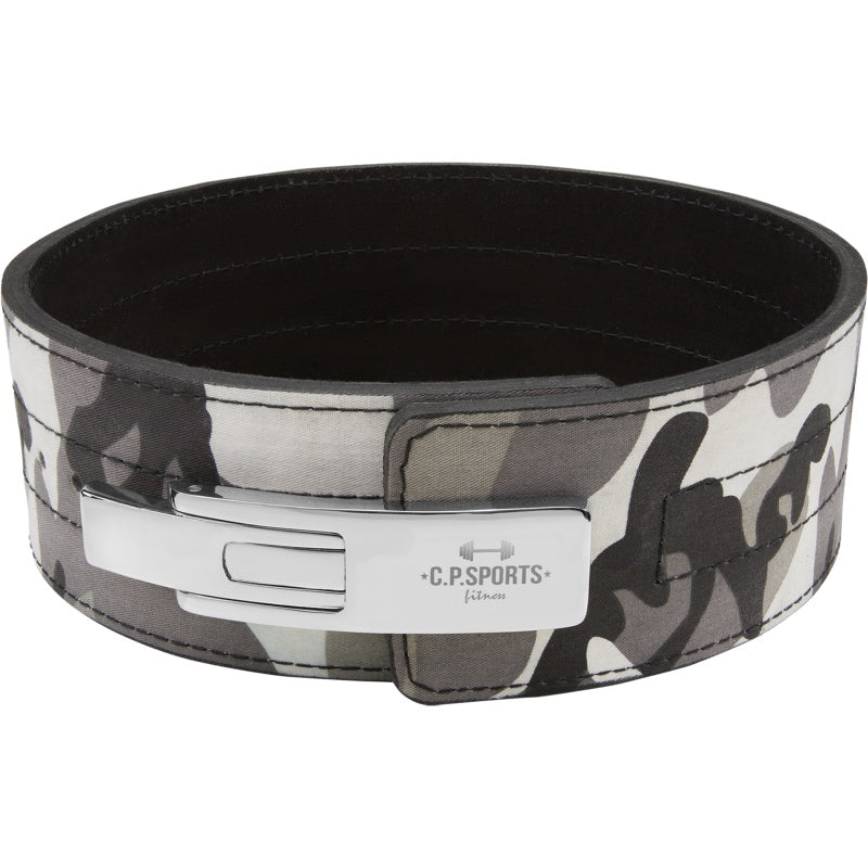 CP SPORTS Profi Powerlifting T9 Camo Grey bælte