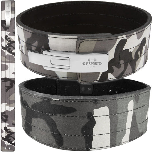 CP SPORTS Profi Powerlifting T9 Camo Grey bælte