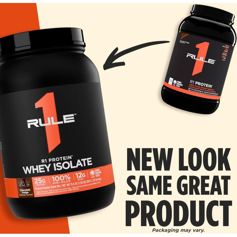RULE1 R1 Protein Whey Isolate (900g) 28 serv Mint Chocolate Chip