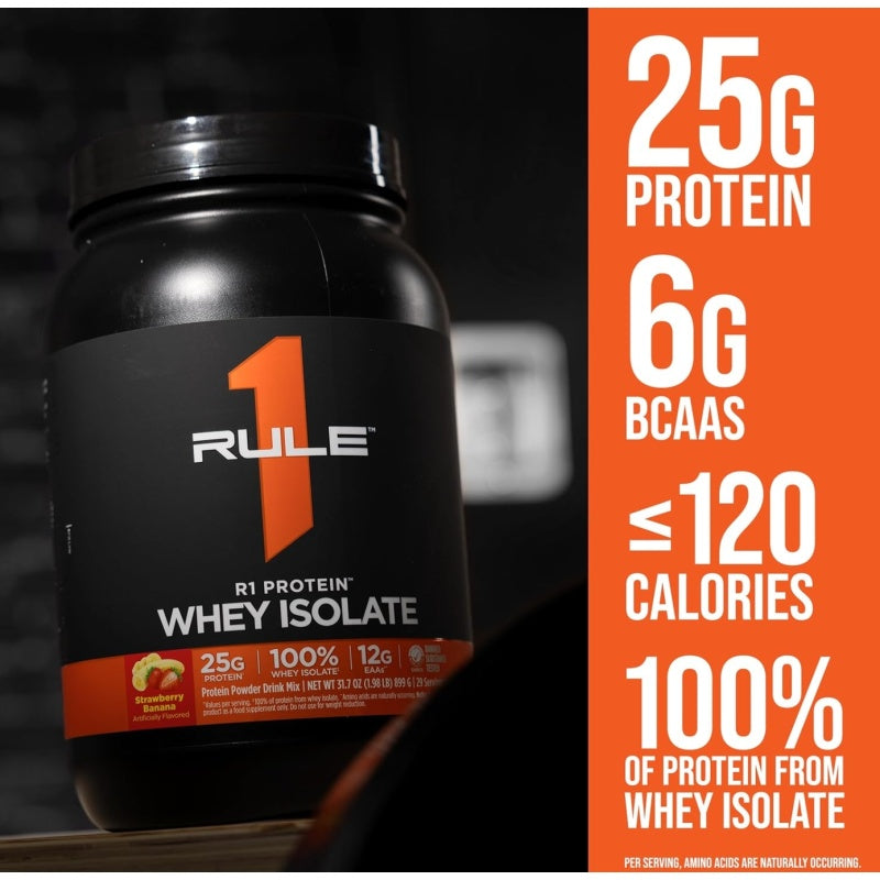 RULE1 R1 Protein Whey Isolate (2300g) 76 serveringer Cookies and Cream