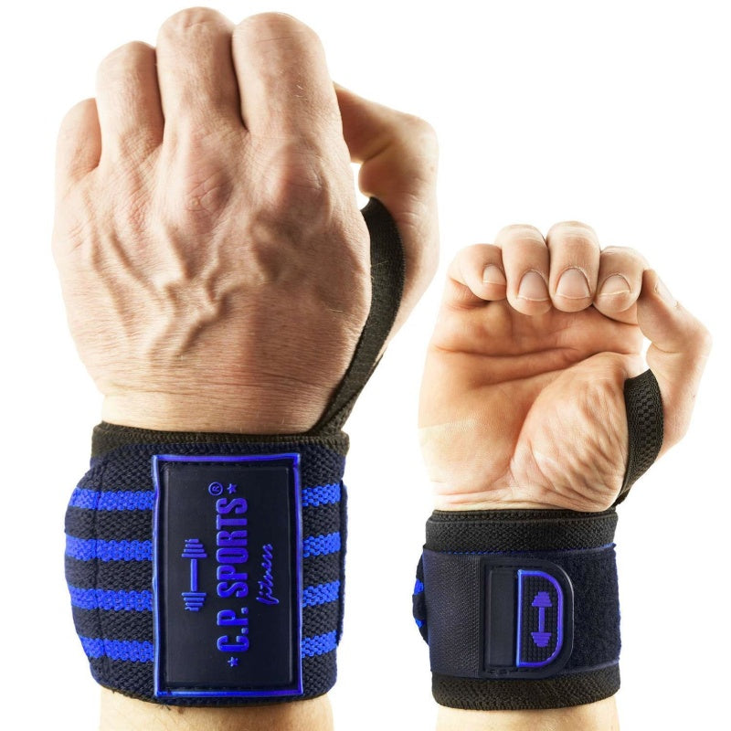 CP SPORTS Strongman Wrist bandages 50cm (T20-1) Must/Sinine