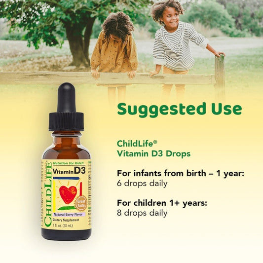 CHILDLIFE D3-vitamindroppar för barn, 30 ml