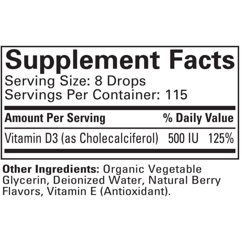 CHILDLIFE Vitamin D3 Drops for Children, 30ml